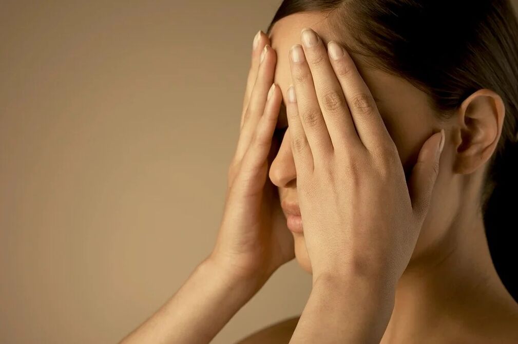 Eye palming exercise